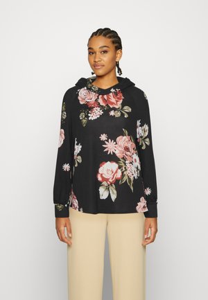 ONLELCOS EMMA HOOD - Jersey con capucha - black/rose