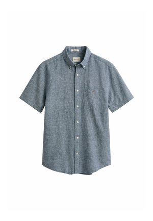 GANT, REGULAR FIT SHORT SLEEVE - Camisa - vintage blue