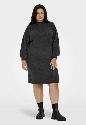 ONLY Carmakoma Knitted CAREMILIA Midi - Robe pull - dark grey melange