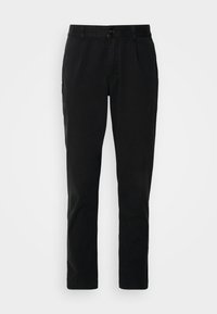 PLEATED - Pantalones chinos - black