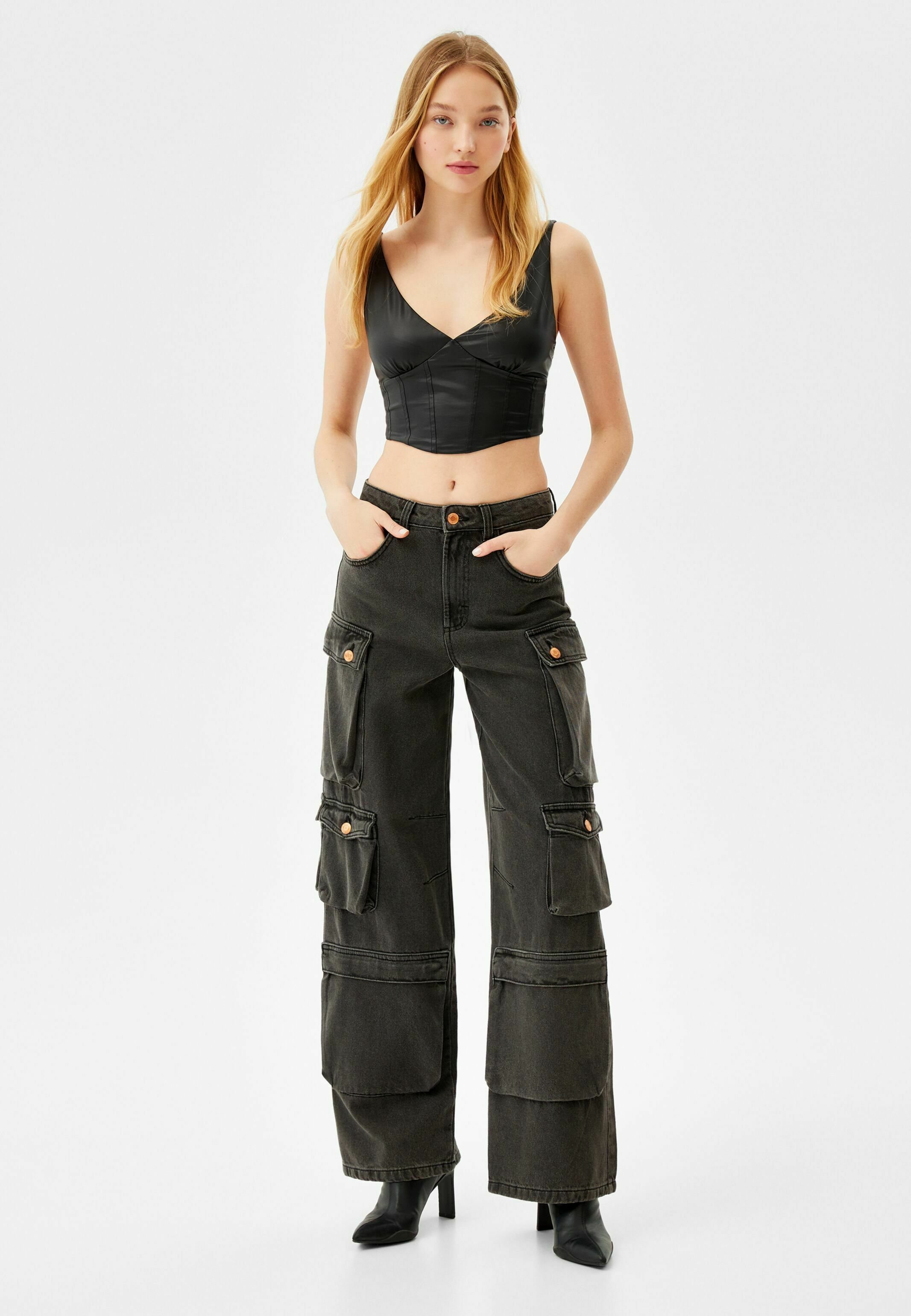 Bershka Top - black/nero - Zalando.it