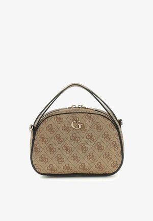 Guess, COLEEN LOGO TOP ZIP CROSSBODY - Handtas - latte logo