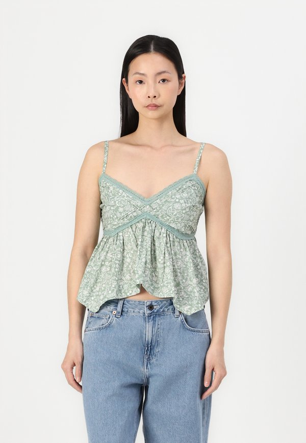 Easy Lace Trim Babydoll Top - Blouse