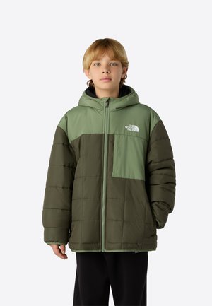 The North Face REVERSIBLE SHASTA HOODED JACKET UNISEX - Χειμωνιάτικο μπουφάν - new taupe green/bark mist