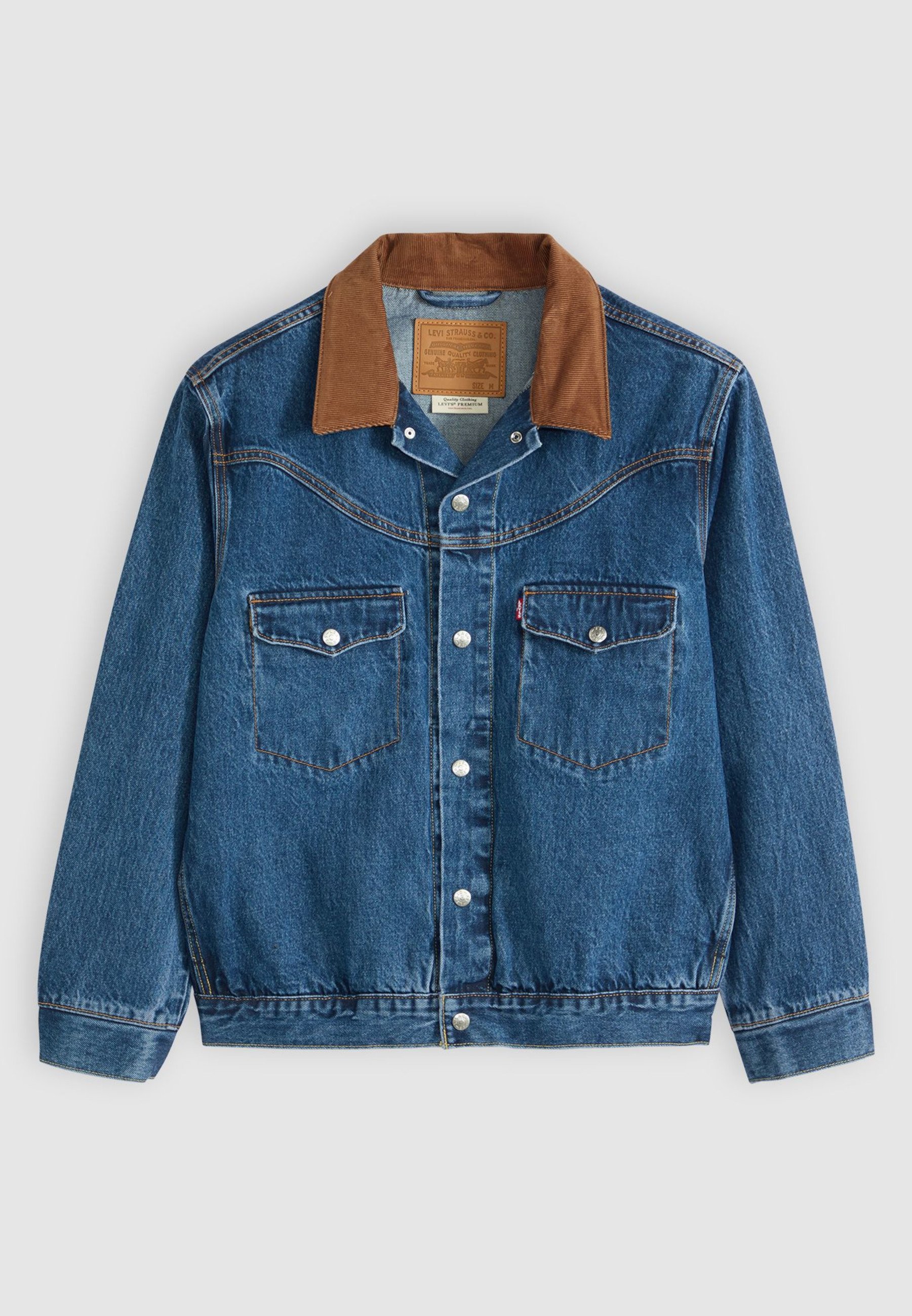 50s Levi’s short horn denim jacket Western Shorthorn Trucker Jacket - Blue | Levi's® MK