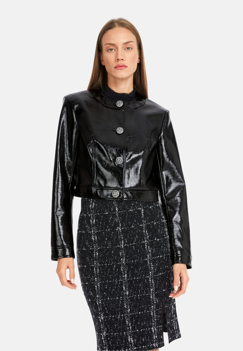 Marc Cain Kunstlederjacke - black