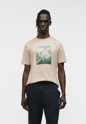 COVER - T-shirt imprimé - beige