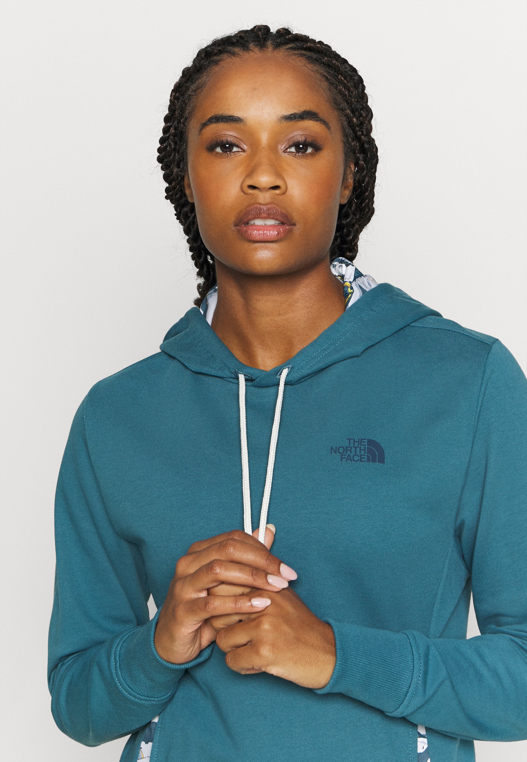 north face mallard blue hoodie