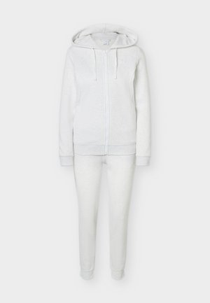 Puma, HOODED SUIT FULL ZIP - Φόρμα - white glow heather