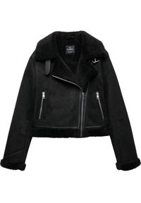 DOUBLE FACE - Giacca in similpelle - black