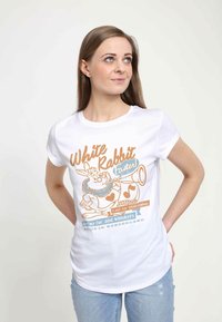 Disney ALICE IN WONDERLAND WHITE RABBIT - Triko s potiskem - white