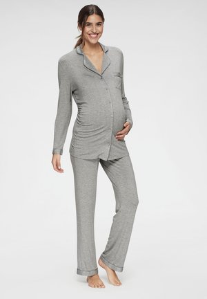 MATERNITY SET - Pyžamová sada - grey melange