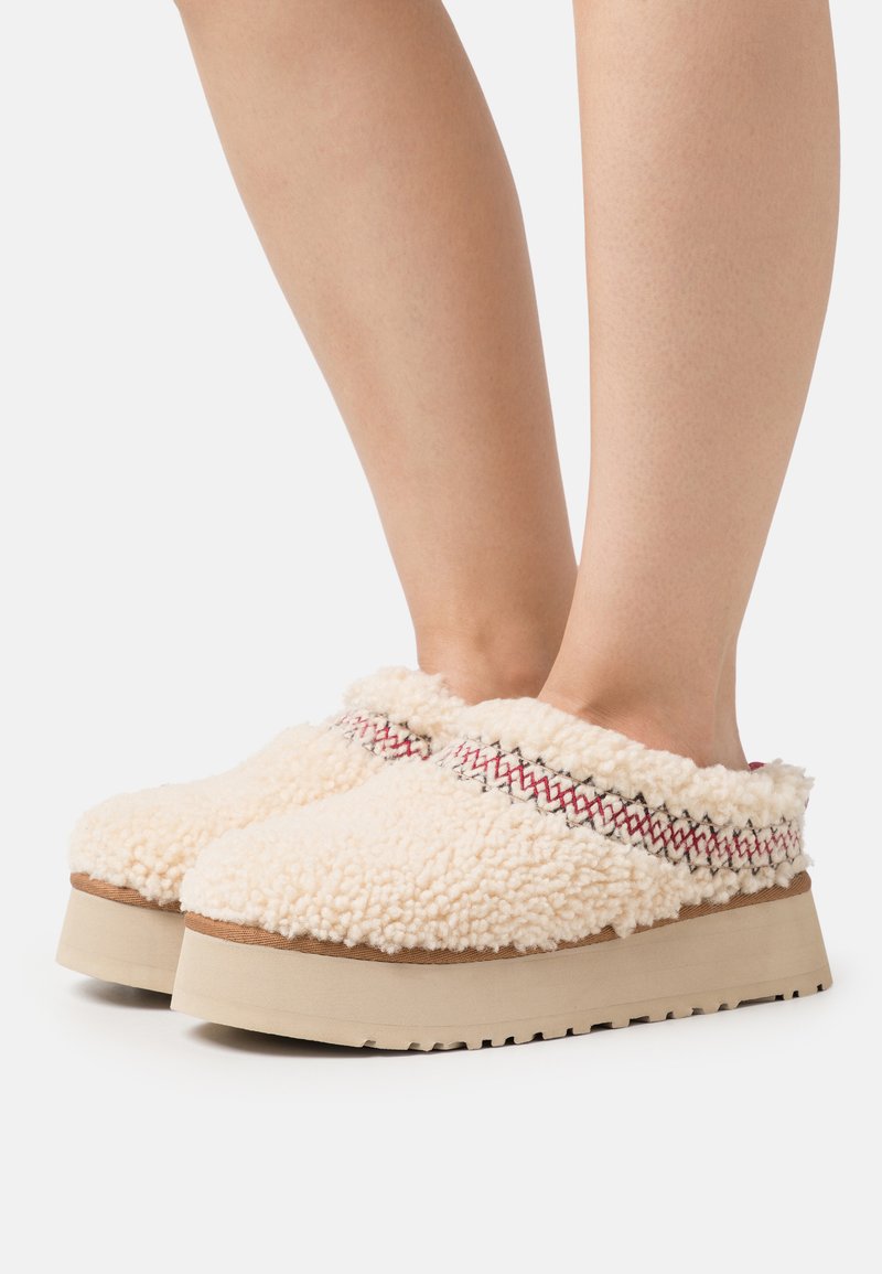 UGG TAZZ BRAID - Chaussons - natural/écru - ZALANDO.FR