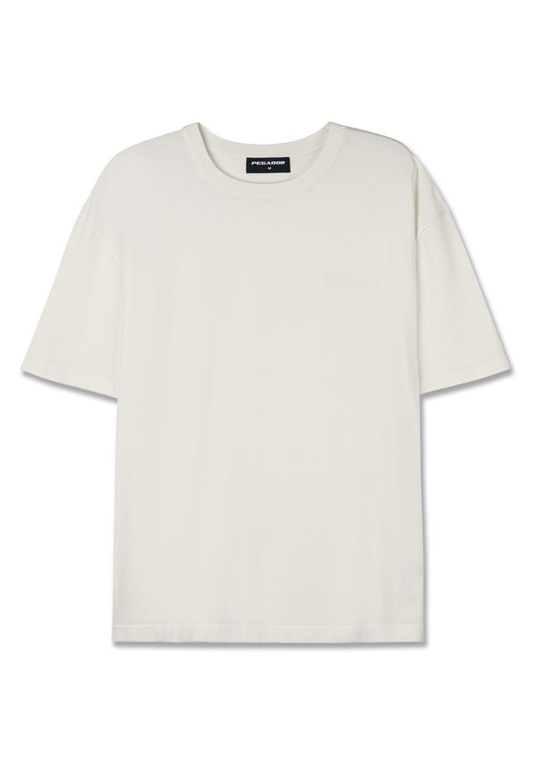 CASAN FINE KNIT OVERSIZED TEE - Basic T-shirt - unbleached2