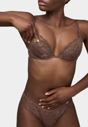 Marks & Spencer SAVANNAH PLUNGE A-E - Reggiseno con ferretto - medium brown