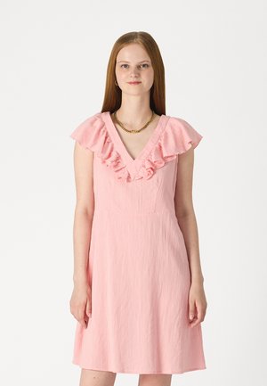 VMCAMMI CAP SLEEVE SHORT DRESS  - Kjole - peaches/cream