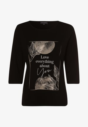 Long sleeved top - schwarz silber