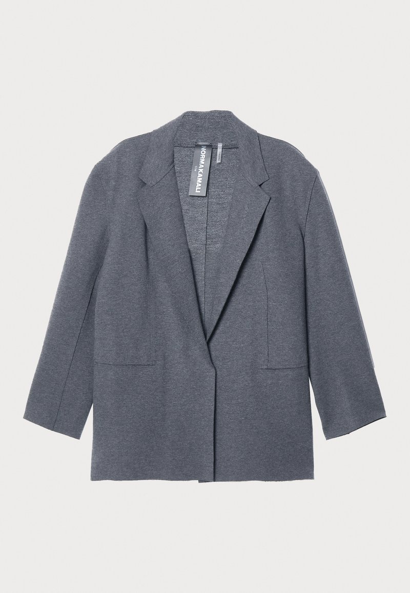 Norma Kamali Halflange jas grijs