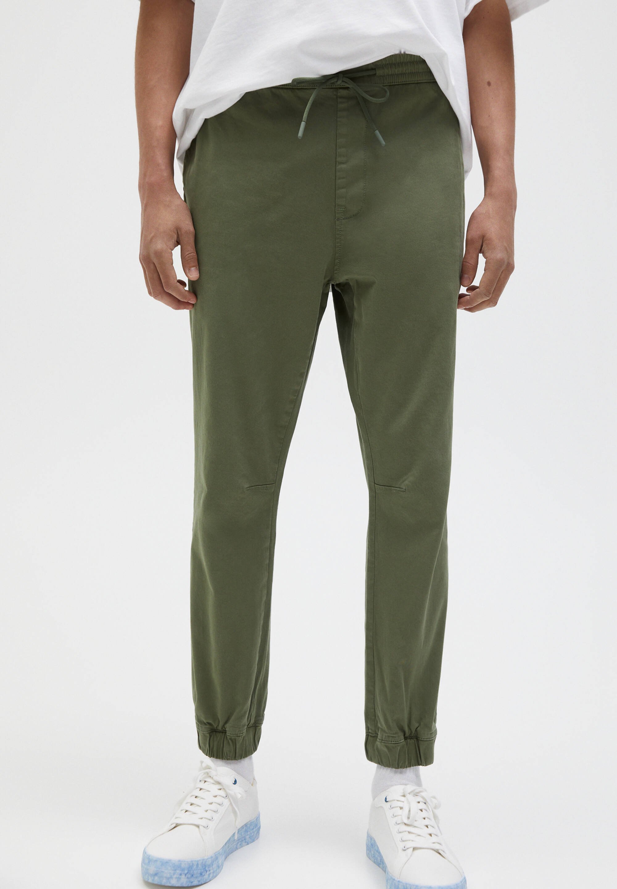 PULL\u0026BEAR Trainingsbroek - khaki/kaki - Zalando.nl