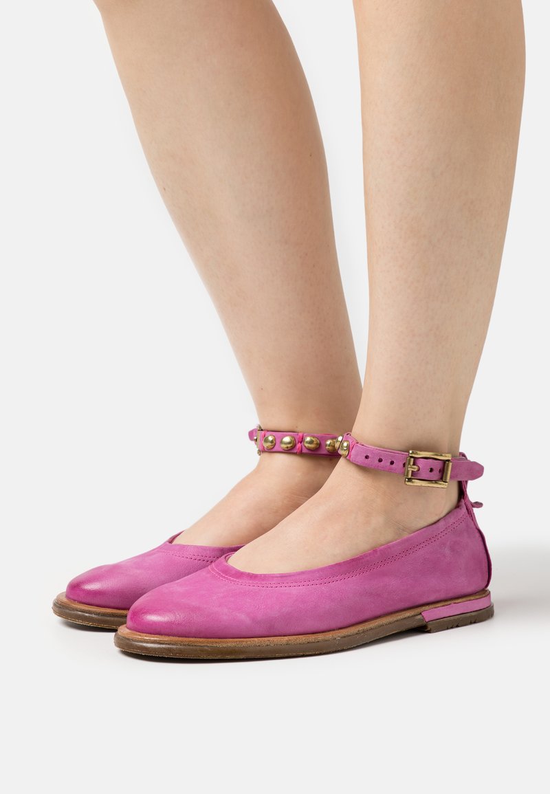 A.S.98 TAMU Ankle strap ballet pumps fuchs/pink Zalando
