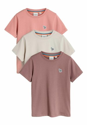 REGULAR FIT - SIGNATURE 3 PACK  .
 - T-Shirt basic - brown stone pink