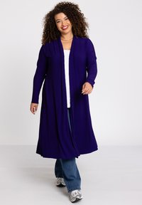 YOEK MIT DRUCK - Strickjacke - purple