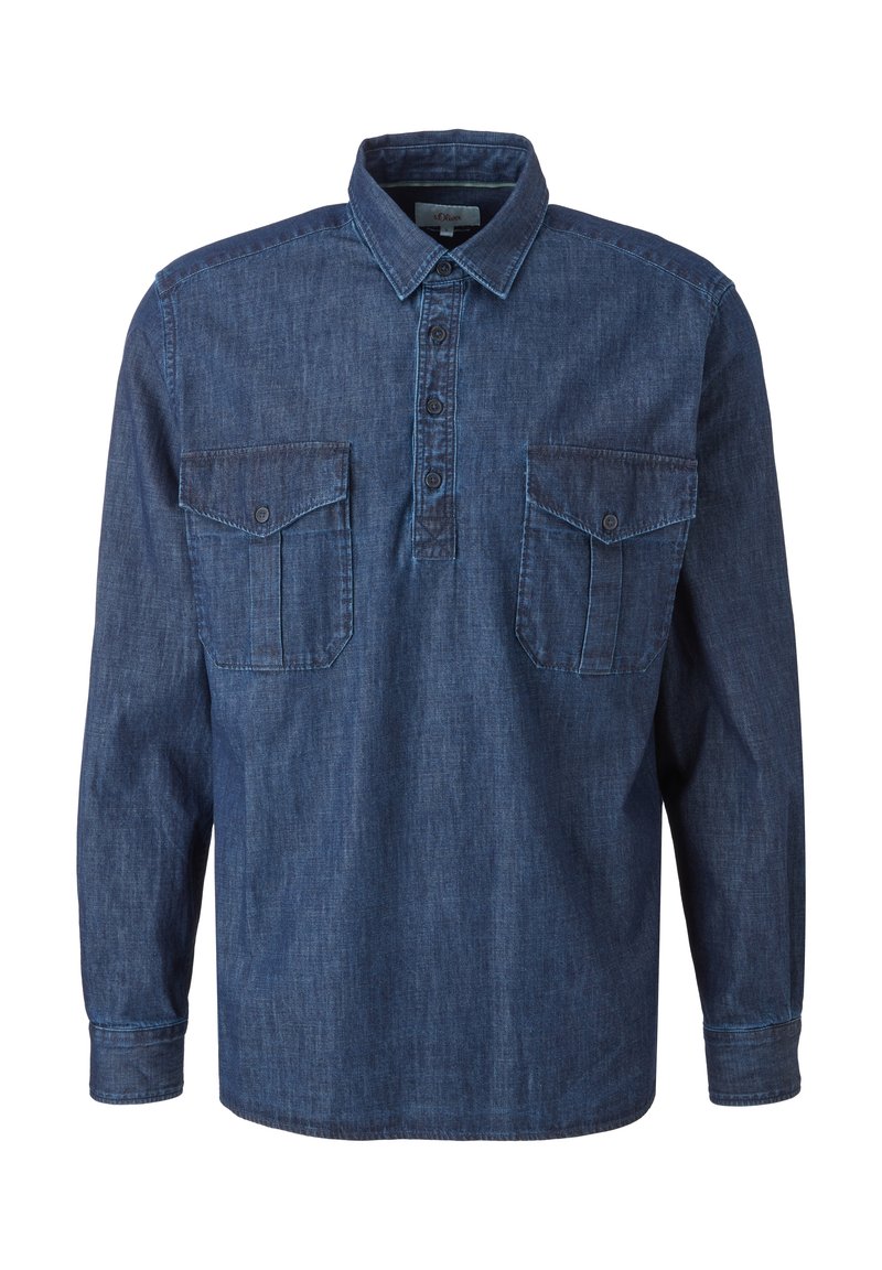 s.Oliver Overhemd donkerblauw denim