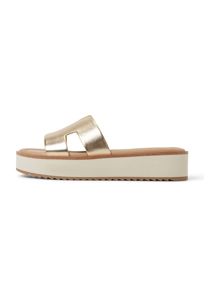 ALDO SLIDE ANAYELIE - Mules - gold/gold-coloured - Zalando.ie