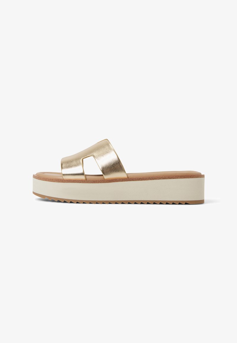 434363 ALDO SLIDE ANAYELIE - Mules - gold/gold-coloured - Zalando.ie