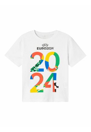 Name it, NKMMICA UEFA  - T-shirt imprimé - bright white