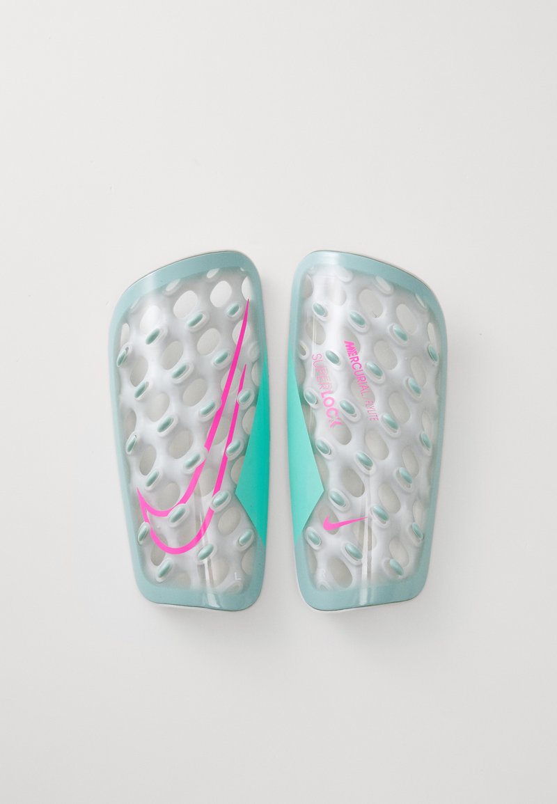 Nike Performance - MERCURIAL FLYLITE SUPERLOCK UNISEX - Shin pads - ocean cube/aurora green/pink blast, Enlarge
