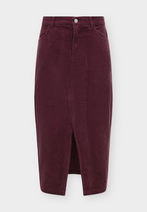 ONLY, ONLMOXIE SLIT SKIRT - Пола тип молив - mauve wine