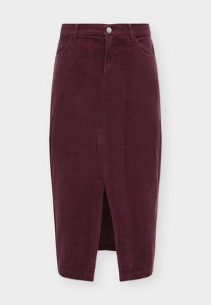 ONLY, ONLMOXIE SLIT SKIRT - Пола тип молив - mauve wine