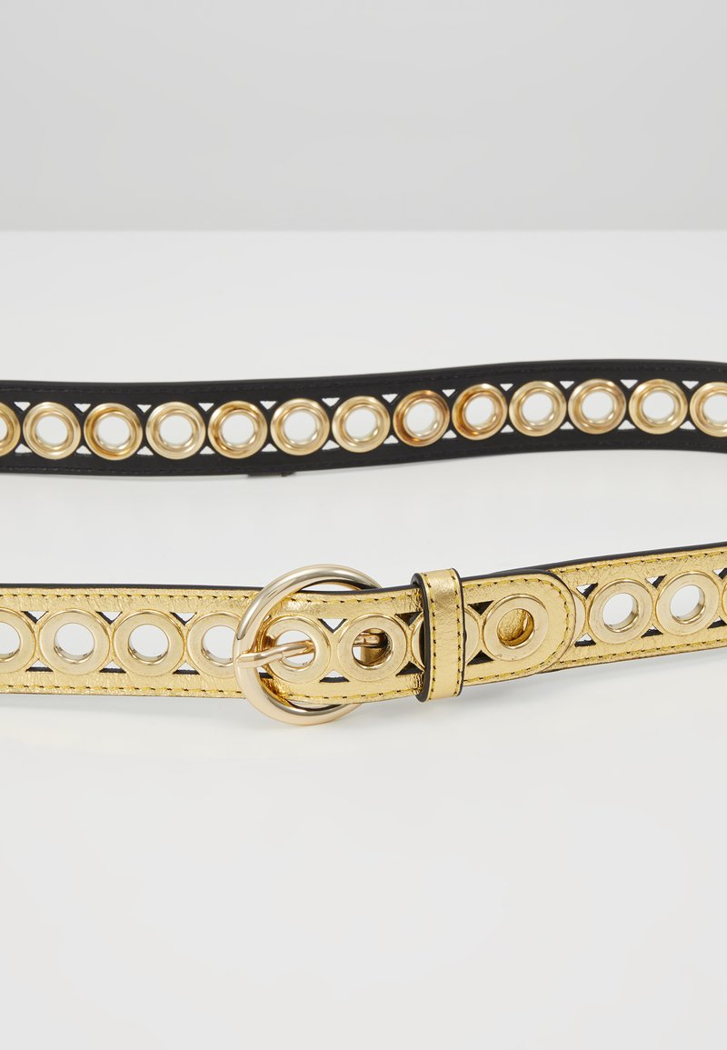 Sandro Adelia Double Wrap Leather Eyelet Belt Vert Pomme Green Gold T1 NEW Sandro | Accessories | Leather Belt With Eyelets | Poshmark main image 3
