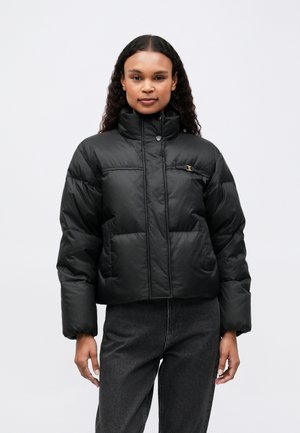 HERITAGE CROPPED PUFFER - Puhovka - black