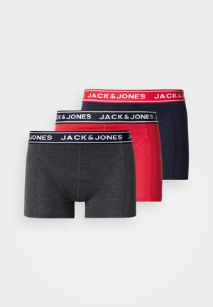 JACHECTOR TRUNKS 3 PACK - Boxer Briefs - navy/true red/dark grey melange