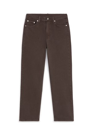 ARKET, ARKET JADE CROPPED SLIM JEANS - Jean slim - brown