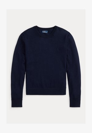 Polo Ralph Lauren, MERINO WOOL CREWNECK SWEATER - Pulóver - hunter navy