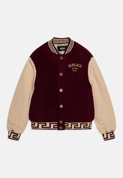 Versace BLOUSON PANNO STAMP UNISEX - Bomber tipa jaka - garnet red/cord