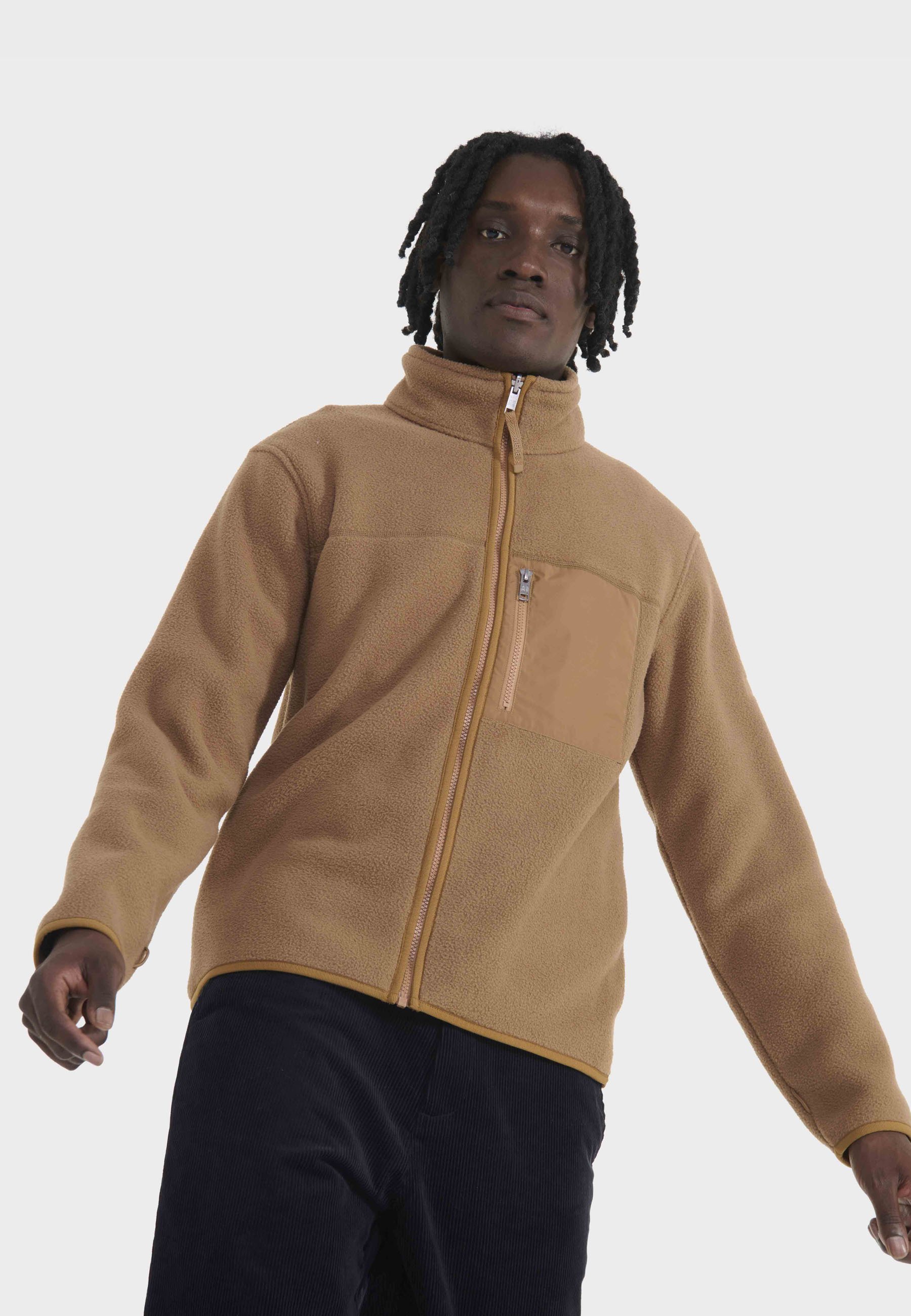 Aigle Fleece jacket - camel - Zalando