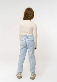 The New PORSCHA MOM FIT  - Laisvo kirpimo džinsai - light blue denim emb