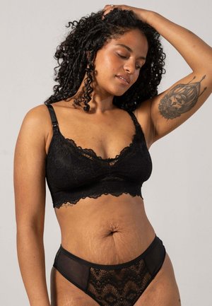 NURSING - Triangel BH - black
