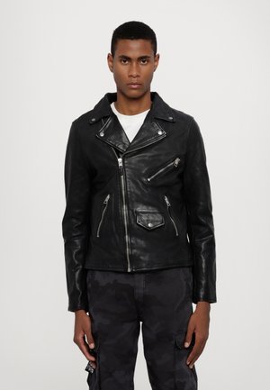 CAPITOL JACKET - Kožnata jakna - black