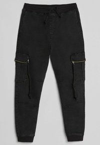 Bershka Cargobyxor - black