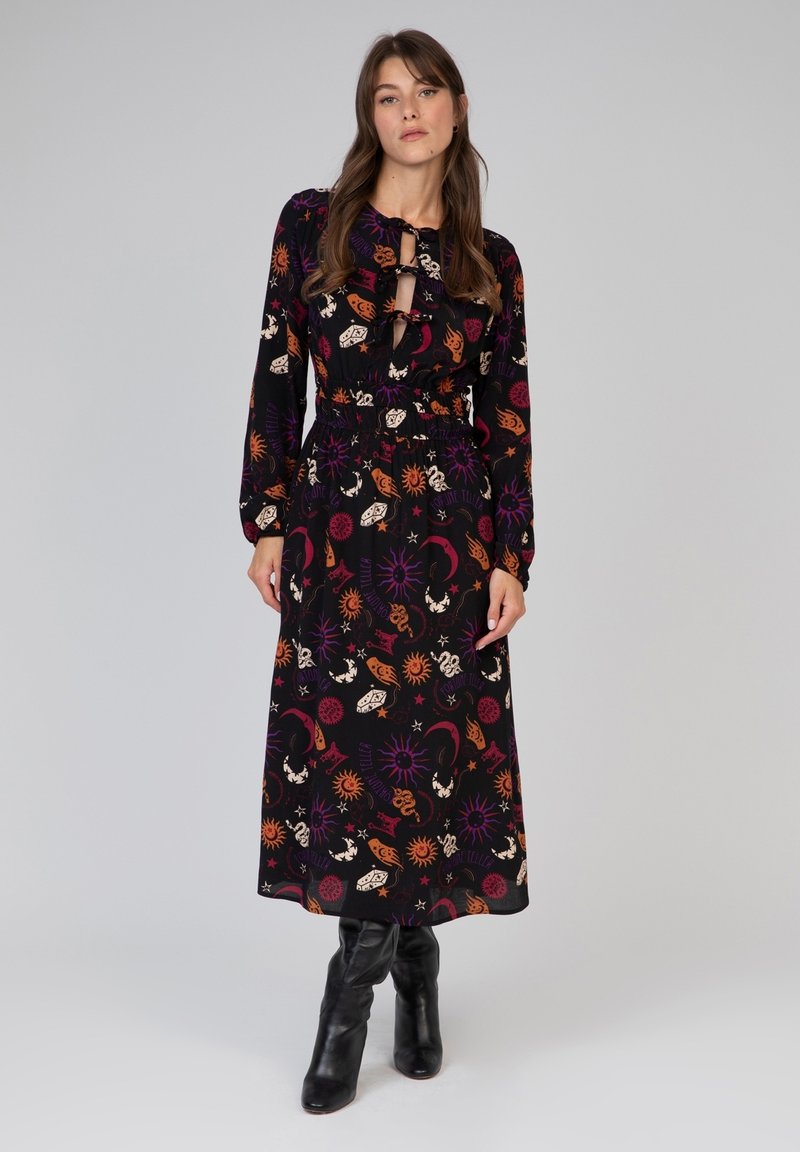 AN'GE MERIVA - Robe de jour - bohème noir
