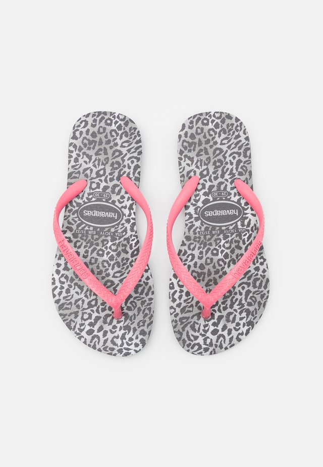 SLIM LEOPARD - Teensandalen - black