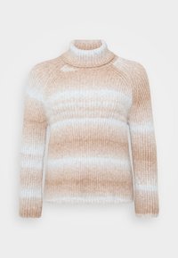 ONLY Carmakoma CARDITTE ROLLNECK  - Camisola - cloud blue/tobacco brown