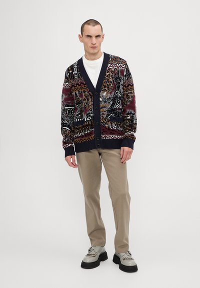 Missoni BUTTONED CARDIGAN - Ζακέτα - multicolor/red/grey/black