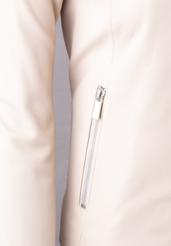 CROSBY COLLARLESS  - Leather jacket - parchment4