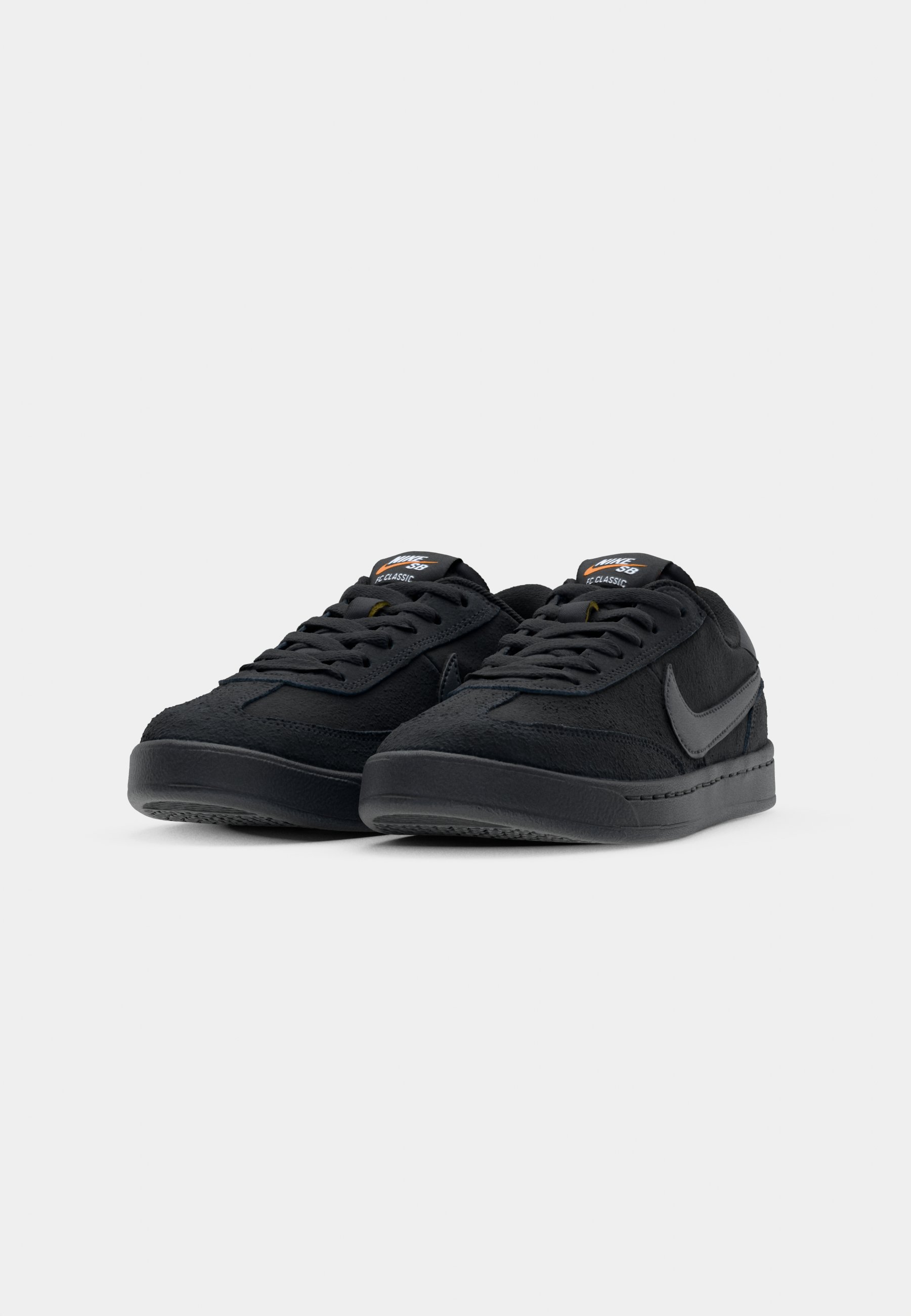 Nike SB SB FC CLASSIC - Sneakers low - black/vivid orange/negru